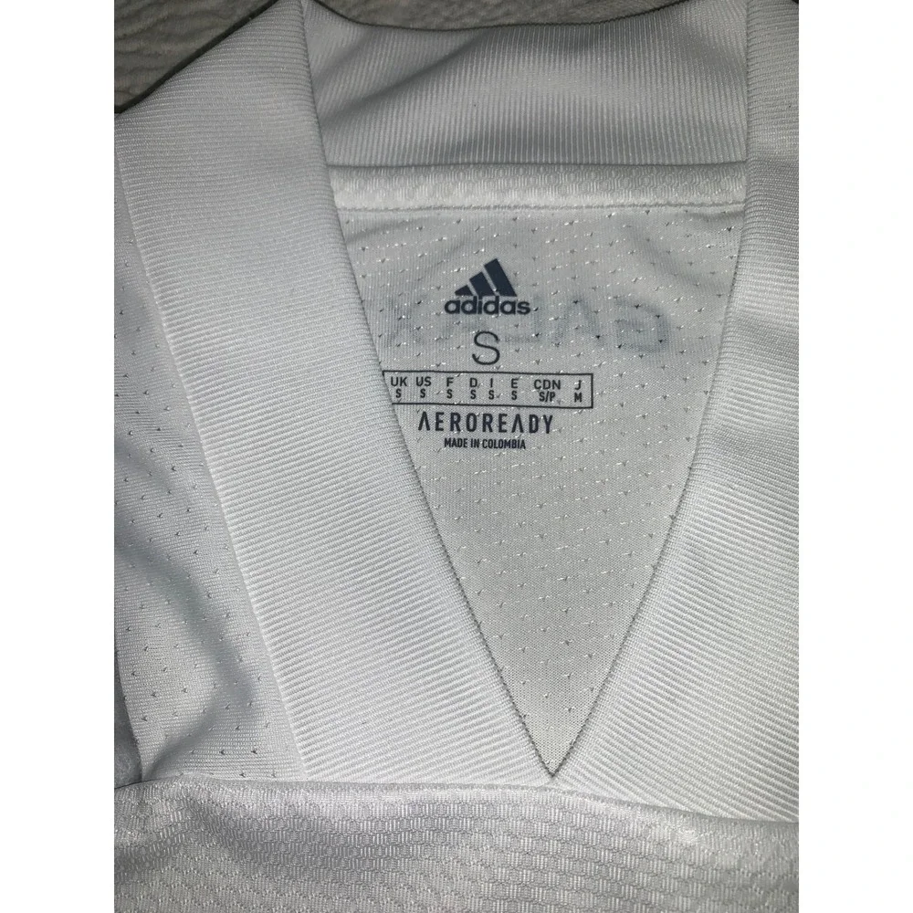 Adidas LA Galaxy 2020 2021 Primary Authentic Jersey Mens Small White Silver Sash